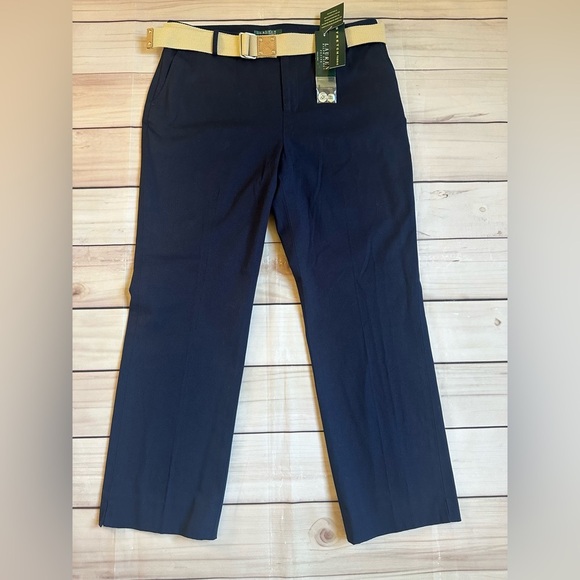 Lauren Ralph Dress pants woman’s Ankle Crop Straight 12 Petite Office Casual - Picture 1 of 9